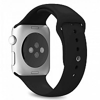 [해외]PURO 실리콘 밴드 Apple Watch 42-44 mm 3 단위 4138529457 Black