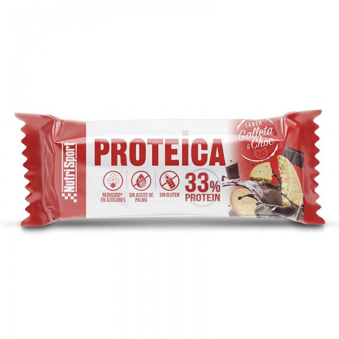 [해외]NUTRISPORT 단백질 33% 44gr 단백질 술집 초콜릿 쿠키 1 단위 4140013840