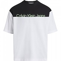 [해외]캘빈클라인 JEANS Institutional Colorblo 반팔 티셔츠 140162848 Bright White / Ck Black