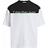 [해외]캘빈클라인 JEANS Institutional Colorblo 반팔 티셔츠 140162848 Bright White / Ck Black