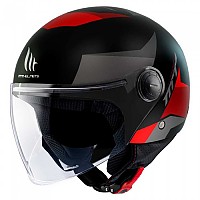[해외]MT 헬멧s 오픈 페이스 헬멧 Street S Poke 9139979849 Matt Red