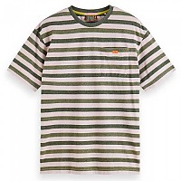 [해외]SCOTCH & SODA Washed Yarn Dye Stripe 반팔 티셔츠 140218849 Pink / Green Stripe