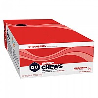 [해외]GU 에너지 츄 Energy Chews Strawberry 12 12 단위 12139955346 Multicolor