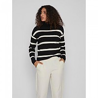 [해외]VILA 스웨터 Ril 140238101 Black / Stripes White Alyssum