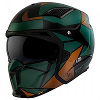 [해외]MT 헬멧s Streetfighter SV S P1R 컨버터블 헬멧 9139979854 Glossy Green / Brown