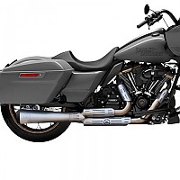 [해외]KESSTECH 슬립온 머플러 2-1 Harley Davidson FLHRXS 1868 ABS 로드 King Special 114 Ref:222-5941-721 9140124201 Silver