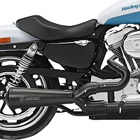 [해외]KESSTECH 슬립온 머플러 2-1 Harley Davidson XL 1200 C Sportster Custom Ref:21F-SP-0401-C 9140124203 Black