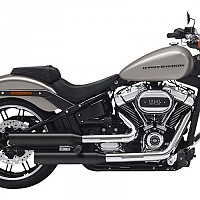 [해외]KESSTECH 슬립온 머플러 ESE 2-2 Harley Davidson FLFB 1750 ABS 소프트ail Fat Boy 107 Ref:180-2122-765 9140124216 Black