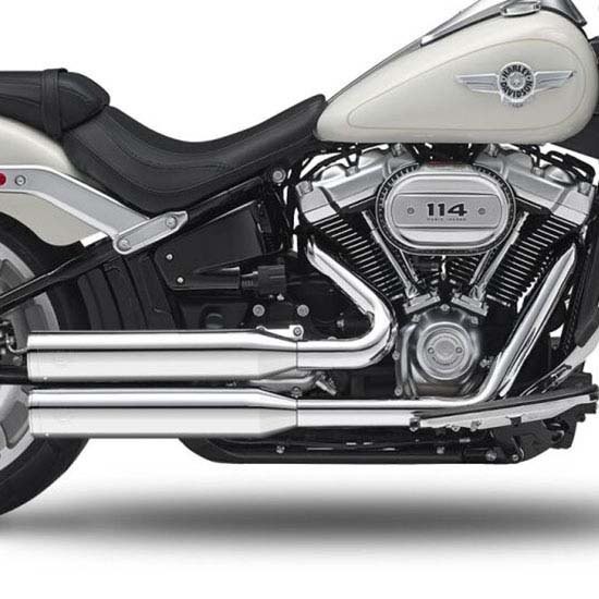 [해외]KESSTECH 슬립온 머플러 ESE 2-2 Harley Davidson FLFBS 1868 ABS 소프트ail Fat Boy 114 Ref:183-5109-745 9140124222 Chrome