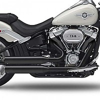 [해외]KESSTECH 슬립온 머플러 ESE 2-2 Harley Davidson FLFBS 1868 ABS 소프트ail Fat Boy 114 Ref:183-5109-755 9140124223 Black