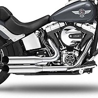 [해외]KESSTECH 슬립온 머플러 ESE 2-2 Harley Davidson FLS 1690 소프트ail Slim Ref:172-5109-749 9140124252 Chrome