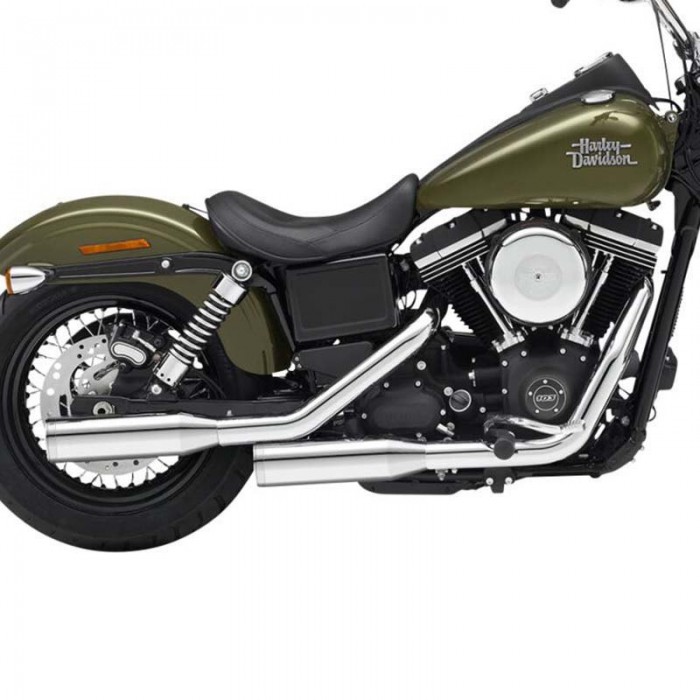 [해외]KESSTECH ESE 2-2 Harley Davidson FXDB 1690 Dyna Street Bob Ref:170-2132-715 슬립온 머플러 9140124270 Chrome