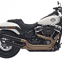 [해외]KESSTECH ESE 2-2 Harley Davidson FXFB 1750 ABS 소프트ail Fat Bob 107 Ref:182-2132-765 슬립온 머플러 9140124272 Black