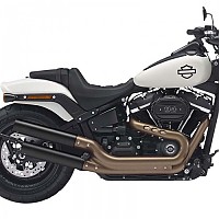 [해외]KESSTECH 슬립온 머플러 ESE 2-2 Harley Davidson FXFBS 1868 ABS 소프트ail Fat Bob 114 Ref:183-2132-765 9140124275 Black