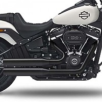 [해외]KESSTECH 슬립온 머플러 ESE 2-2 Harley Davidson FXFBS 1868 ABS 소프트ail Fat Bob 114 Ref:185-5109-755 9140124277 Black