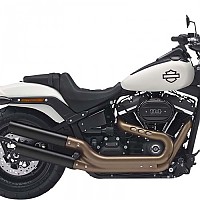 [해외]KESSTECH 슬립온 머플러 ESE 2-2 Harley Davidson FXFBS 1868 ABS 소프트ail Fat Bob 114 Ref:213-2132-765 9140124278 Black