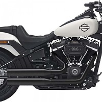 [해외]KESSTECH 슬립온 머플러 ESE 2-2 Harley Davidson FXFBS 1868 ABS 소프트ail Fat Bob 114 Ref:215-5109-755 9140124279 Black