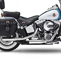 [해외]KESSTECH 슬립온 머플러 ESM2 2-2 Harley Davidson FLST 1450 Heritage 소프트ail Ref:062-2112-715 9140124312 Chrome