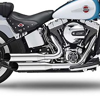 [해외]KESSTECH 슬립온 머플러 ESM2 2-2 Harley Davidson FLST 1450 Heritage 소프트ail Ref:086-5109-749 9140124318 Chrome