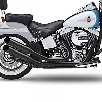 [해외]KESSTECH 슬립온 머플러 ESM2 2-2 Harley Davidson FLSTC 1584 Heritage 소프트ail Classic Ref:085-5106-759 9140124325 Black