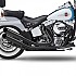 [해외]KESSTECH 슬립온 머플러 ESM2 2-2 Harley Davidson FLSTC 1584 Heritage 소프트ail Classic Ref:085-5106-759 9140124325 Black