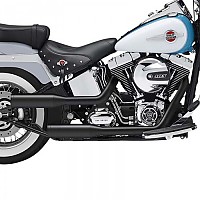 [해외]KESSTECH ESM2 2-2 Harley Davidson FLSTC 1584 Heritage 소프트ail Classic Ref:085-5107-757 슬립온 머플러 9140124326 Black
