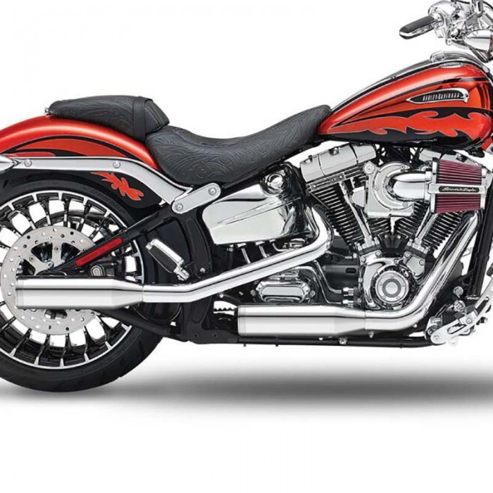 [해외]KESSTECH ESM2 2-2 Harley Davidson FLSTNSE 1800 ABS 소프트ail Deluxe CVO Ref:111-2112-715 슬립온 머플러 9140124338 Chrome