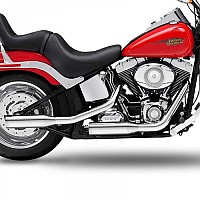 [해외]KESSTECH 슬립온 머플러 ESM2 2-2 Harley Davidson FXST 1450 소프트ail Ref:2112-715 9140124351 Chrome