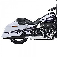 [해외]KESSTECH 슬립온 머플러 ESM3 2-2 Harley Davidson FLHRSE6 1800 ABS 로드 King CVO Ref:141-1442-769 9140124371 Black