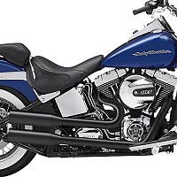 [해외]KESSTECH 슬립온 머플러 ESM3 2-2 Harley Davidson FLS 1690 소프트ail Slim Ref:120-5108-757 9140124377 Black