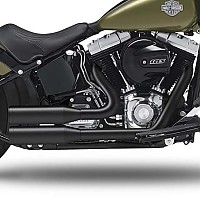 [해외]KESSTECH 슬립온 머플러 ESM3 2-2 Harley Davidson FLS 1690 소프트ail Slim Ref:120-5109-757 9140124379 Black