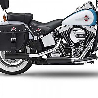 [해외]KESSTECH ESM3 2-2 Harley Davidson FLSTC 1690 Heritage 소프트ail Classic Ref:122-2112-765 슬립온 머플러 9140124386 Black