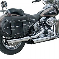 [해외]KHROME WERKS 슬립온 머플러 3´´ HP-Plus Slant Cut Harley Davidson FLSTC 1584 Heritage 소프트ail Classic Ref:202355 9140124432 Chrome