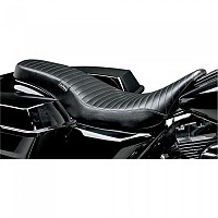[해외]LEPERA 좌석 Cobra 풀 Length Pleated Harley Davidson Flhr 1584 로드 King 9140194950 Black