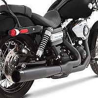 [해외]RINEHART 풀 라인 시스템 2-1 Harley Davidson FLD 1690 Dyna Switchback Ref:200-0301 9140124470 Black