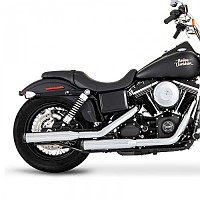 [해외]RINEHART 3´´ Straight Harley Davidson FLS 1690 소프트ail Slim Ref:500-0202 슬립온 머플러 9140124493 Black / Chrome