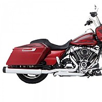 [해외]RINEHART 풀 라인 시스템 Sliml-e Duals Moto프로 45 4.5´´ Harley Davidson FLHR 1750 로드 King 107 Ref:100-0407C 9140124558 Black