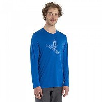 [해외]아이스브레이커 긴팔 티셔츠 테크 Lite II 스키ing Yeti 메리노 5140125760 Lazurite