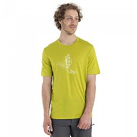 [해외]아이스브레이커 반팔 티셔츠 테크 Lite II 스키ing Yeti 메리노 5140125761 Bio Lime