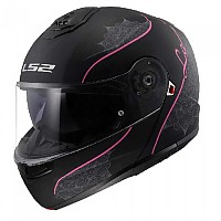 [해외]LS2 모듈러 헬멧 FF908 Strobe II Lux 9140233868 Matt Black / Pink