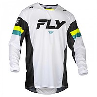 [해외]FLY RACING Kinetic Prix 롱 슬리브 T-셔츠9140293921 Black / White / Neon Yellow