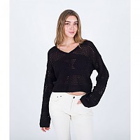 [해외]헐리 브이넥 스웨터 Easy Times Crochet 14140363335 Black