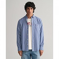 [해외]간트 Reg Stripe 긴팔 셔츠 140290530 College Blue