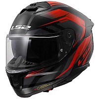 [해외]LS2 FF808 Stream II Fury 풀페이스 헬멧 9140233779 Black / Red