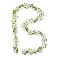 [해외]BASIL 꽃 제를란드 로프 130 cm 1140385216 White / Green