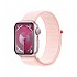 [해외]APPLE Series 9 GPS Sport Loop 41 mm watch 7140371233 Pink / Light Pink