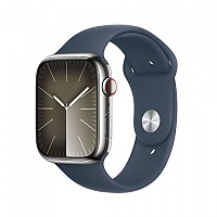 [해외]APPLE Series 9 GPS+Cellular 45 mm watch 14140371247 Silver / Steel Blue