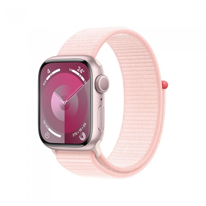 [해외]APPLE Series 9 GPS Sport Loop 41 mm watch 4140371233 Pink / Light Pink