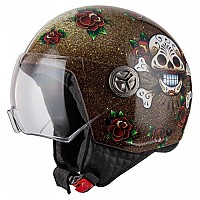 [해외]NZI Zeta 2 오픈 페이스 헬멧 9139942658 Skull ´N Roses