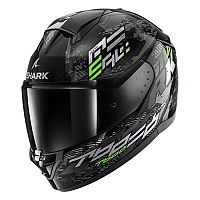 [해외]샤크 Ridill 2 Molokai 풀페이스 헬멧 9140367314 Black / Silver / Green